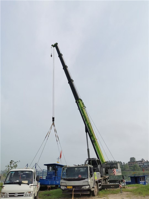 饶平县桥梁建设吊装案例